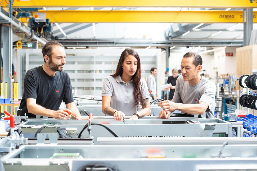 People manufacturing drives