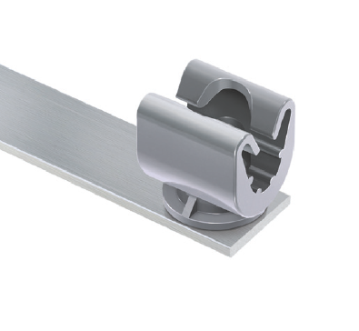 Slate holdfast with push-in clip